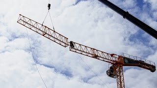 Tower Crane Assembly in North Vancouver [upl. by Hugon]