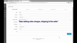 Add Customized Total Shipping amp Payment from Admin Side Order  Opencart Extension [upl. by Ennairb]