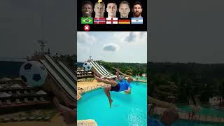 Messi VS Haaland VS Vinicius Jr VS Foden VS Neur  Water Football Challenge [upl. by Amara]