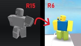 Roblox I brought EVERY R15 animation package to R6 [upl. by Novets]