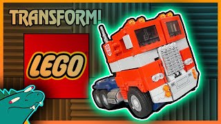 Jobby TRANSFORMS  LEGO Optimus Prime [upl. by Helene394]