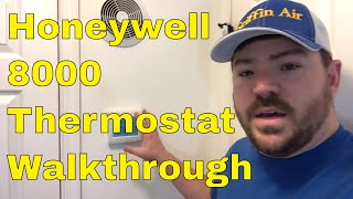 Honeywell 8000 WiFi thermostat setup and review  installation Tips on the settings [upl. by Yzzik]