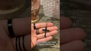 DIY Necklace🖤 diycrafts diy necklace shorts fyp feedshorts [upl. by Godrich]