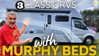 3 Awesome Class C RVs Under 30 Feet with Murphy Beds [upl. by Sally]