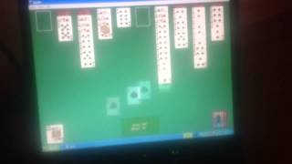 Spider solitaire gameplay on windows xp [upl. by Ennoryt]