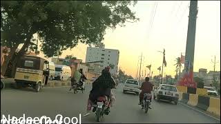 Anda More North Karachi Naya Nazimabad Fly Over bridge Shipowner College North Nazimabad Karachi [upl. by Irpac]