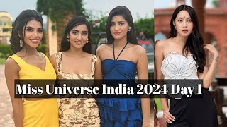 A glimpse of Miss Universe India 2024 Day 1 [upl. by Ymmot814]