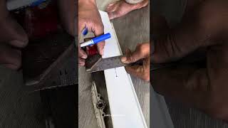 Install handle sliding window upvc profile [upl. by Kai]