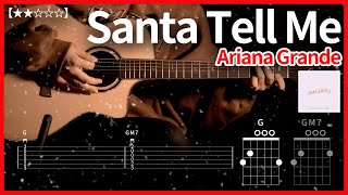 339Ariana Grande아리아나 그란데  Santa Tell Me산타텔미 【★★☆☆☆】 기타  Guitar tutorial ギター 弾いてみた 【TAB譜】 [upl. by Jarus]