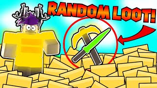 I Got CHALLENGED To Use RANDOM Loadouts Roblox Booga Booga [upl. by Notsuh]