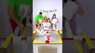 Toilet Paper Roll Challenge shorts Eva Alisa Family Shorts [upl. by Retepnhoj]