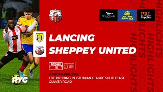 HIGHLIGHTS Lancing v Sheppey United [upl. by Nnylyram818]