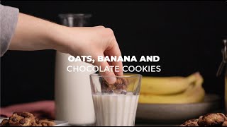 Oat banana and chocolate biscuits [upl. by Stila]