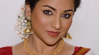 Traditionally Simple Onam Makeup Tutorial [upl. by Kalb421]