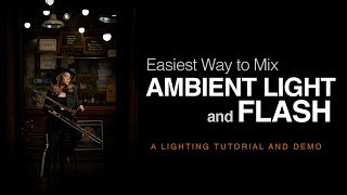 EASIEST Way to Mix AMBIENT Light and FLASH HSS Lighting Tutorial and Demo using the MagMod MagBox [upl. by Moffat]