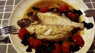 Cooking Fish Dab or Plaice tomato parcel en papilotte A Dab Hand In The Kitchenmpg [upl. by Aifoz42]