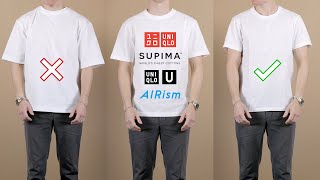 Every Uniqlo TShirt Compared 6 Different Styles [upl. by Ecinue]