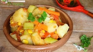 Овощное рагу с кабачками и кукурузой [upl. by Anan]