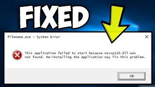 2024 Fix Missing msvcp110dll on Windows 10 [upl. by Randolf]