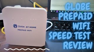 Globe At Home Prepaid Wifi Speed Test Review  How to Register FREE10GB Promo [upl. by Anglo]