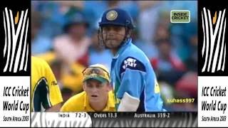 World cup 2003 final India vs Australia »» Vintage SEHWAG  82 off 81 balls [upl. by Nekal]