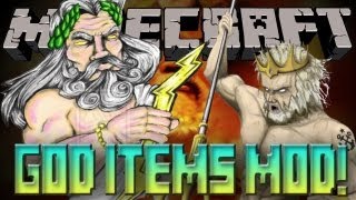 MINECRAFT  GOD ITEMS MOD 162 Mod Showcase [upl. by Sone]