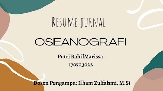 RESUME JURNAL IDENTIFIKASI CEMARAN BAKTERI Escherichia coli PADA IKAN LAYANG Decapterus russelli [upl. by Arikihs277]