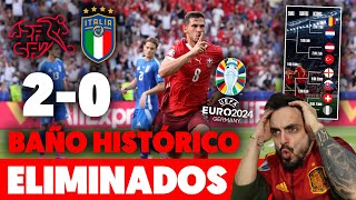 ITALIA ACABA SIENDO HUMILLADA por SUIZA en los OCTAVOS de EUROCOPA 20 y con 1 SOLO REMATE a PUERTA [upl. by Bjorn]