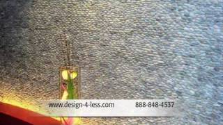 Pebble Tile Pebble Tiles Pebble Backsplash Pebble Backsplashes Pebble Tile Design For Less [upl. by Hardie]