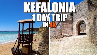 Kefalonia Greece  1 DAY TRIP  Agios Georgios Castle amp Avithos Beach [upl. by Emyaj]