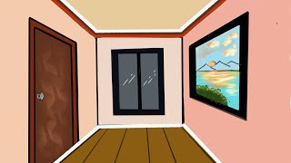 1 point perspective room interior easy step by step [upl. by Soisinoid111]