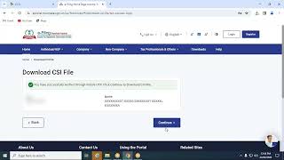 CompuTds  ETDS Return  CSI file manual download process [upl. by Aihsenak]