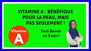 VITAMINE A en 3 points  rôles  carence  sources alimentaires [upl. by Estey263]