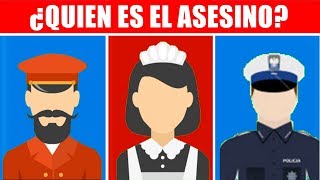 134 QUIEN ES EL ASESINO ACERTIJOS CRIMINALES  Juegos Mentales difíciles de responder [upl. by Adlesirhc]