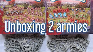 Unboxing 2 starter armies from Argatoria Dirandis and Arox Spellcrow [upl. by Schnorr]