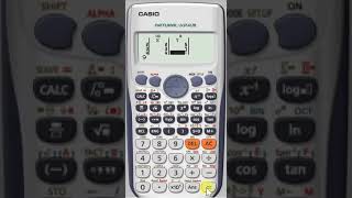 Using CASIO fx911ES PLUS calculator to find the slope and to interpolate a value [upl. by Dominica]