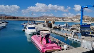 Fuerteventura Caleta De Fuste Marina and Beach [upl. by Nifares533]