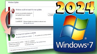 How to Fix Windows 7 Update Error 80072efe 2024💯💯 [upl. by Yauq]