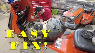 Husqvarna Mower Wont Start  How to Fix a hard starting Husqvarna YTH22V26 Riding Mower [upl. by Fabiolas]