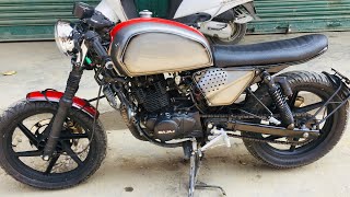 Cafe racer modified indian bike pulsar 220 [upl. by Leseil]