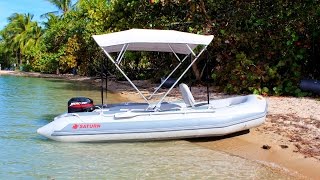 SD410 Saturn Inflatable Boat with 15HP Outboard Motor What Inflatable Boat to Buy Saturn boat [upl. by Madalena]