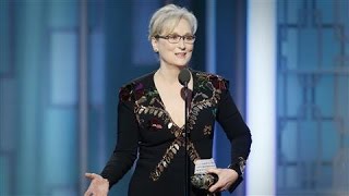 Meryl Streep Criticizes Trump at Golden Globes [upl. by Ishmul]