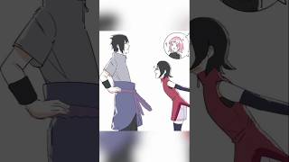 Sarada meet Sasuke past version ☺️ naruto sasuke sarada boruto edit [upl. by Arda594]