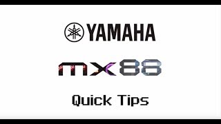 MX88 Performance Basics 3 DE [upl. by Nnayr]