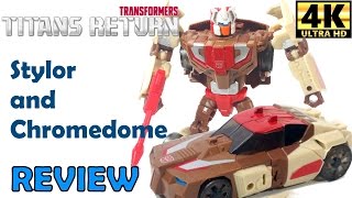 Transformers Chromedome and Stylor  Titan Returns [upl. by Eednak]