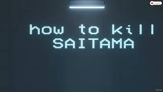 How to kill saitama on people playground¡¡¡¡ so easy [upl. by Amesari]