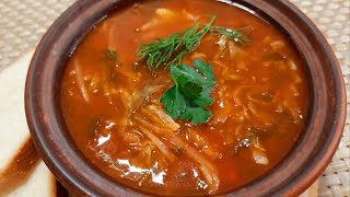 БОРЩ с фасолью и мясомBORSCHT with beans and meat [upl. by Beckerman]