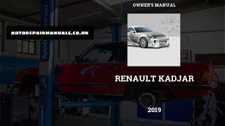 🚘 2019 Renault Kadjar  Owners Manual  PDF 318 Pages  Free Auto Repair Manuals 🛠️ [upl. by Jaquenette]