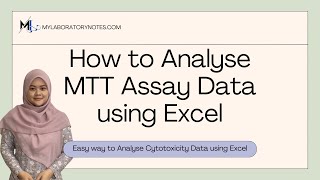 How to Analyse MTTMTS Assay Data and IC50 using Excel [upl. by Oringa667]