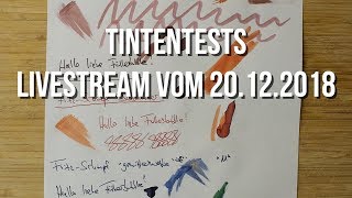 Tinten Neuzugänge Testen Livestream Aufzeichnung [upl. by Ahsirat]